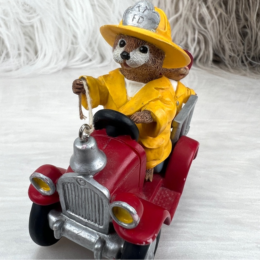 Vintage Hallmark Tender Touches Where's The Fire Figurine 1994 Hallmark Cards